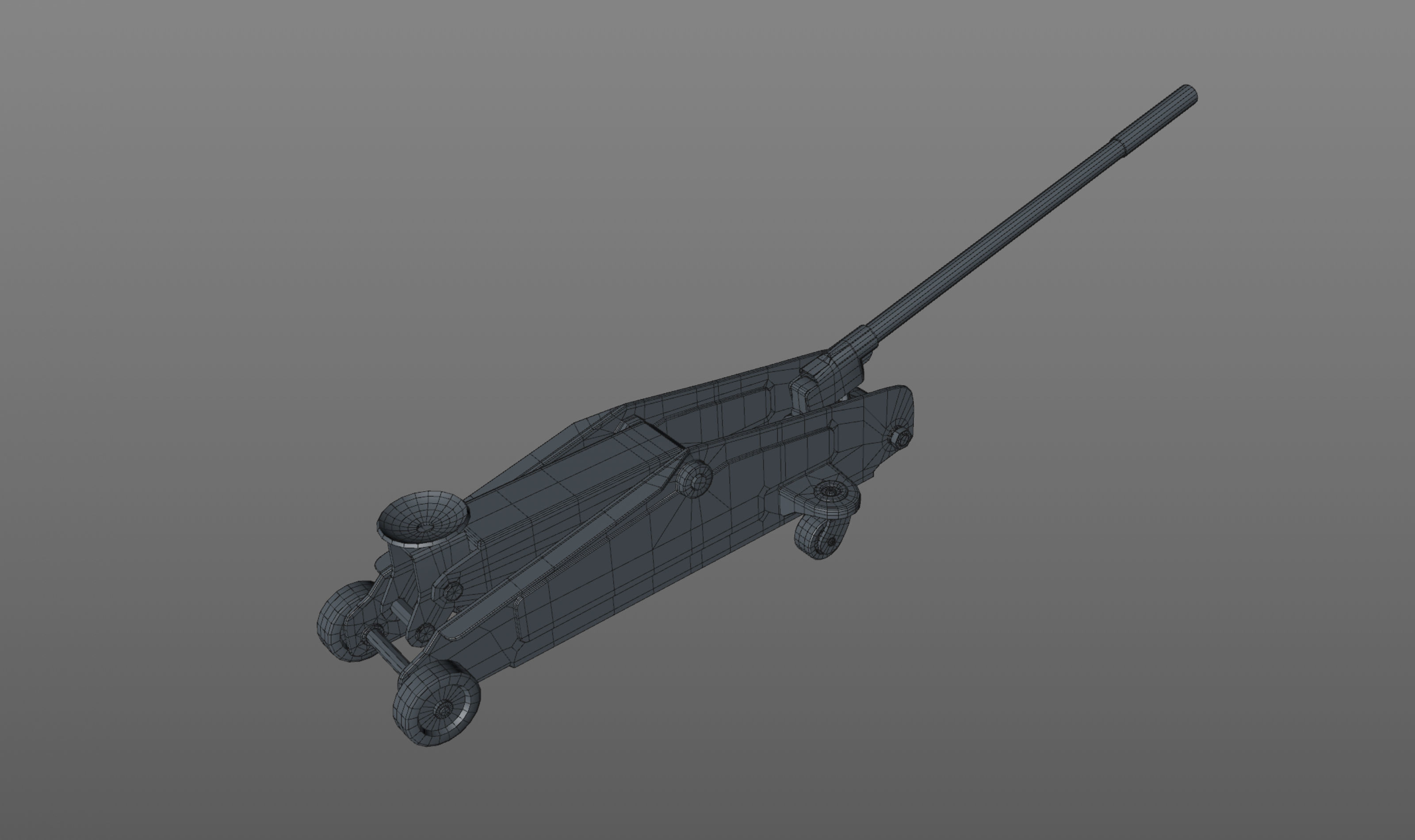 car jack lift Low-poly 3D model_6