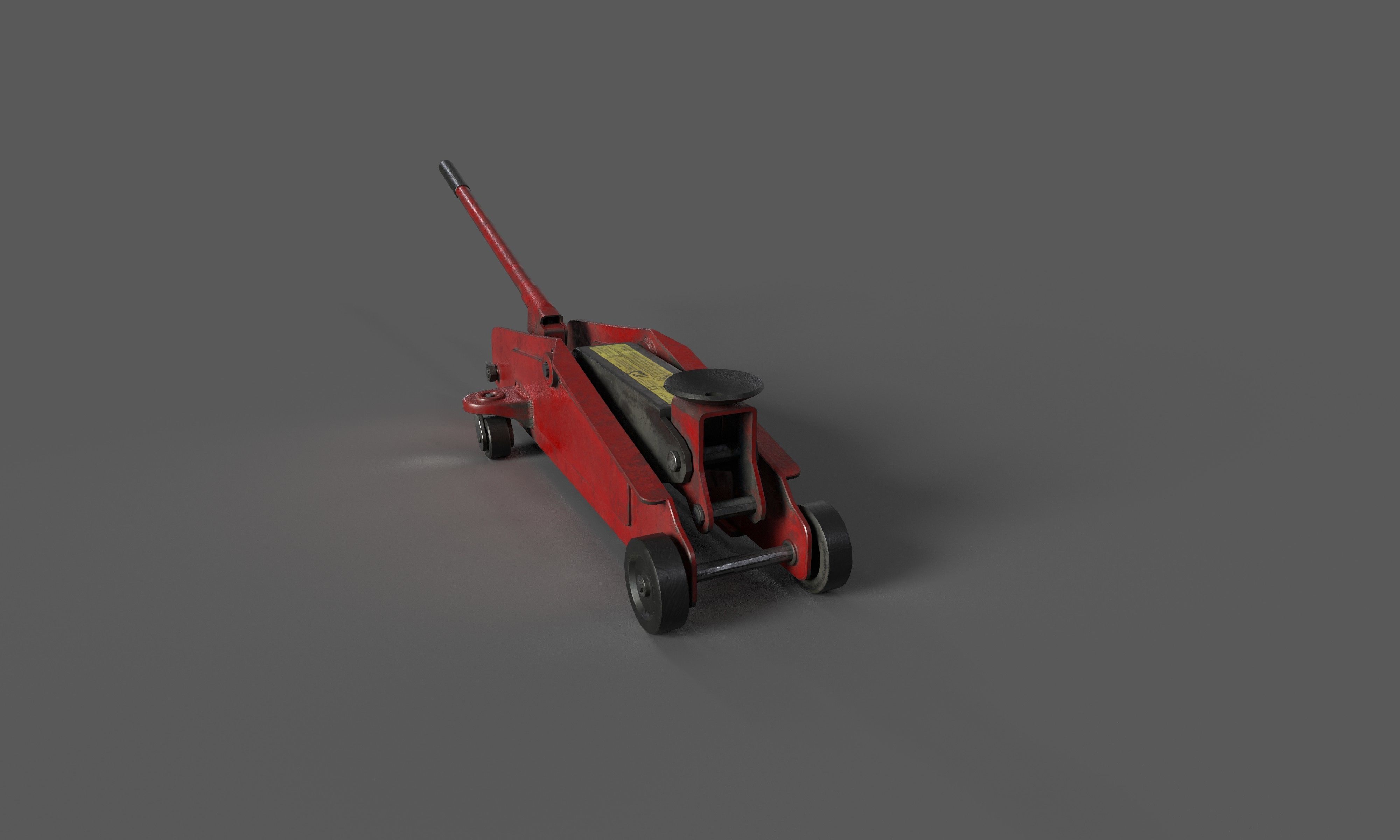 car jack lift Low-poly 3D model_4