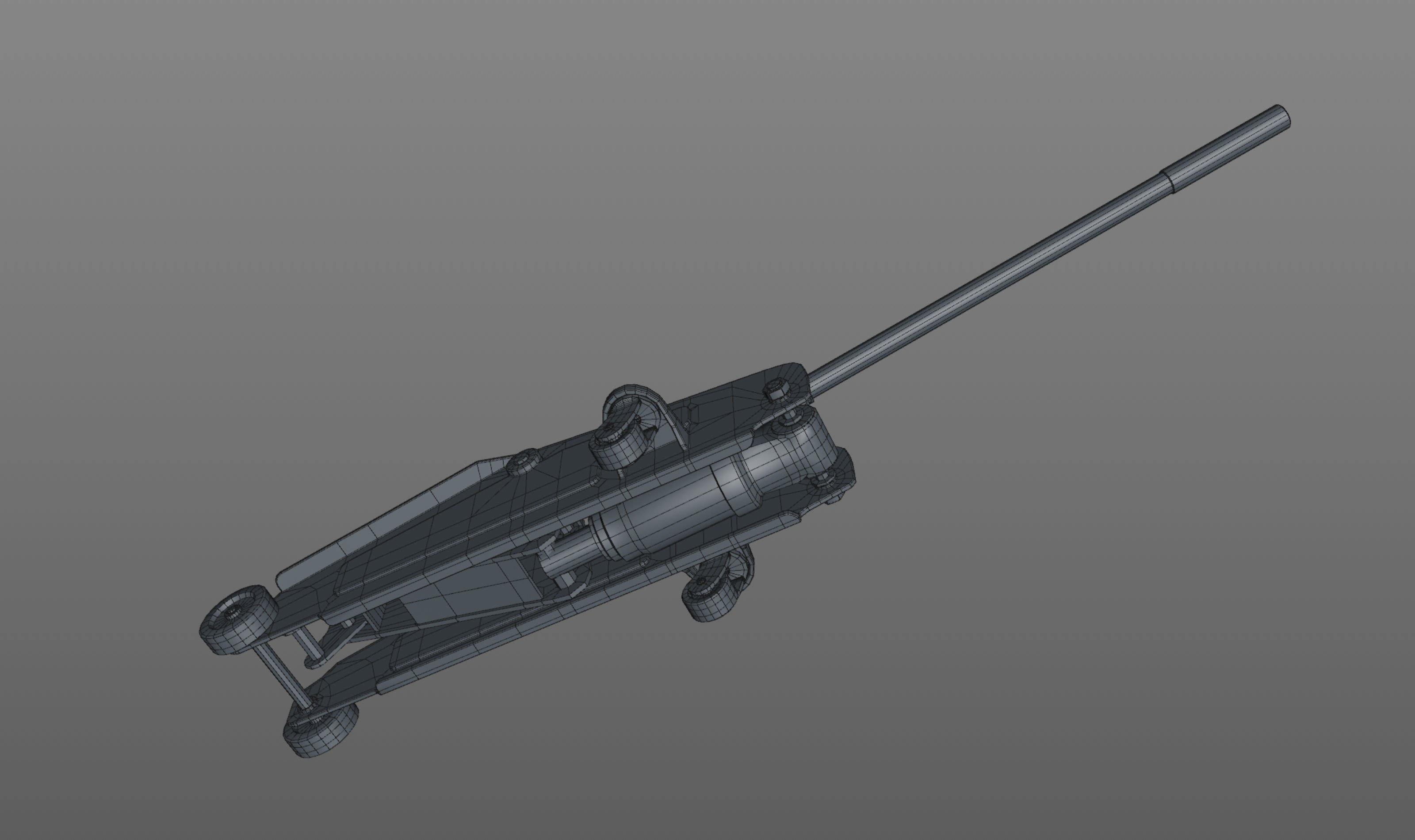 car jack lift Low-poly 3D model_8