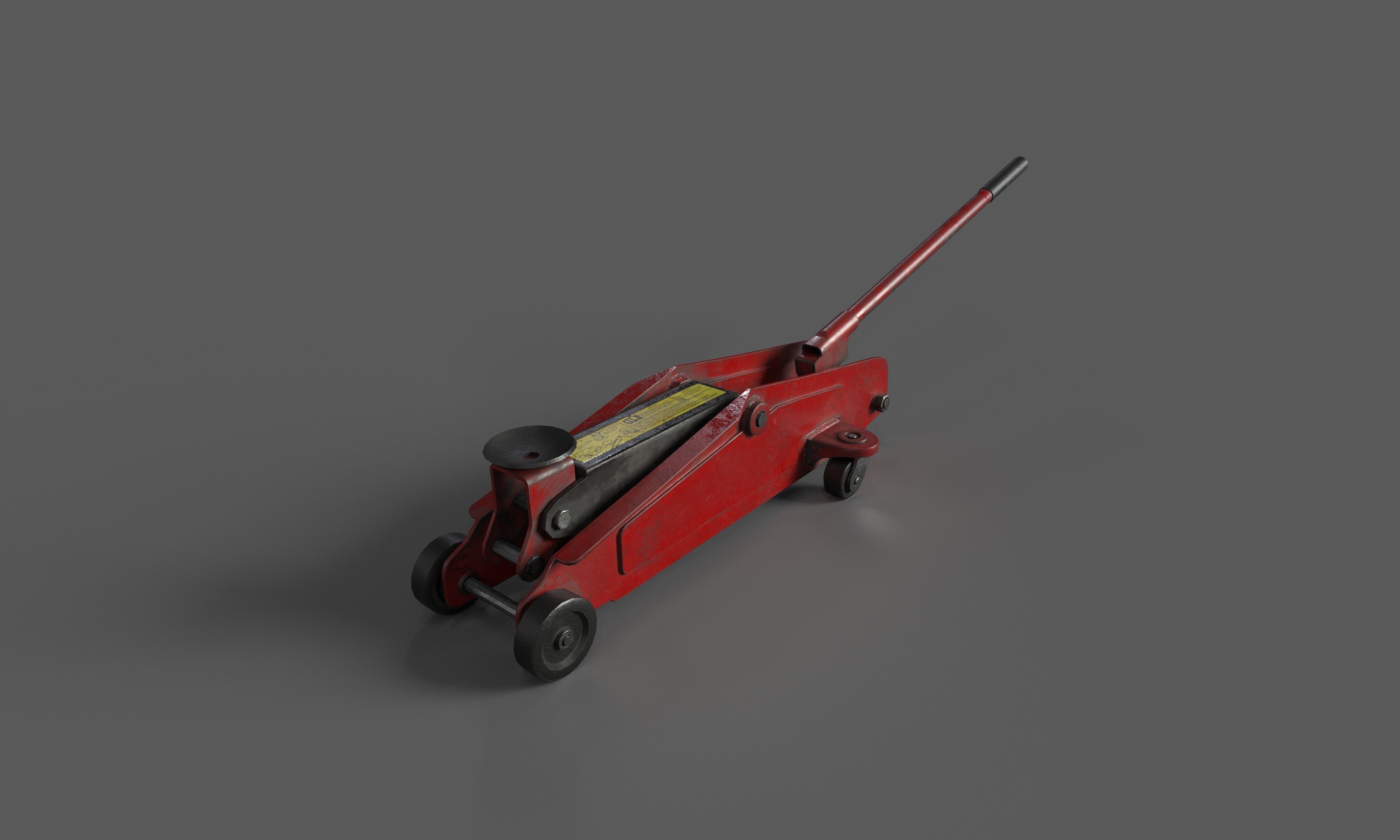 car jack lift Low-poly 3D model_5
