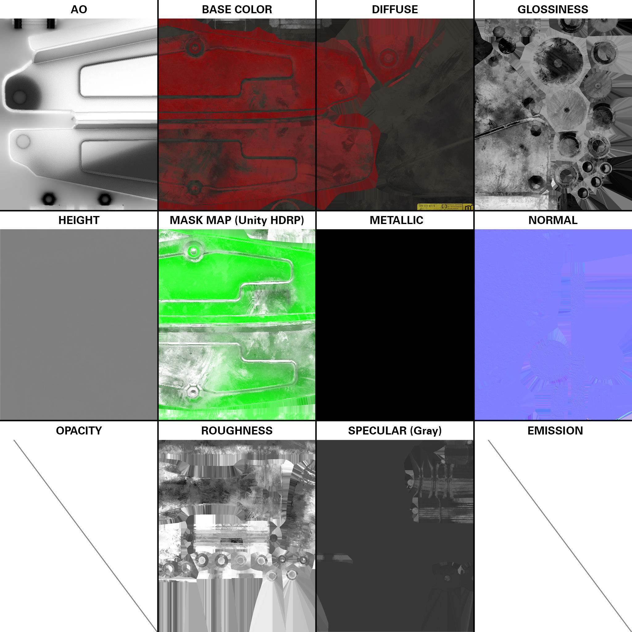 car jack lift Low-poly 3D model_9