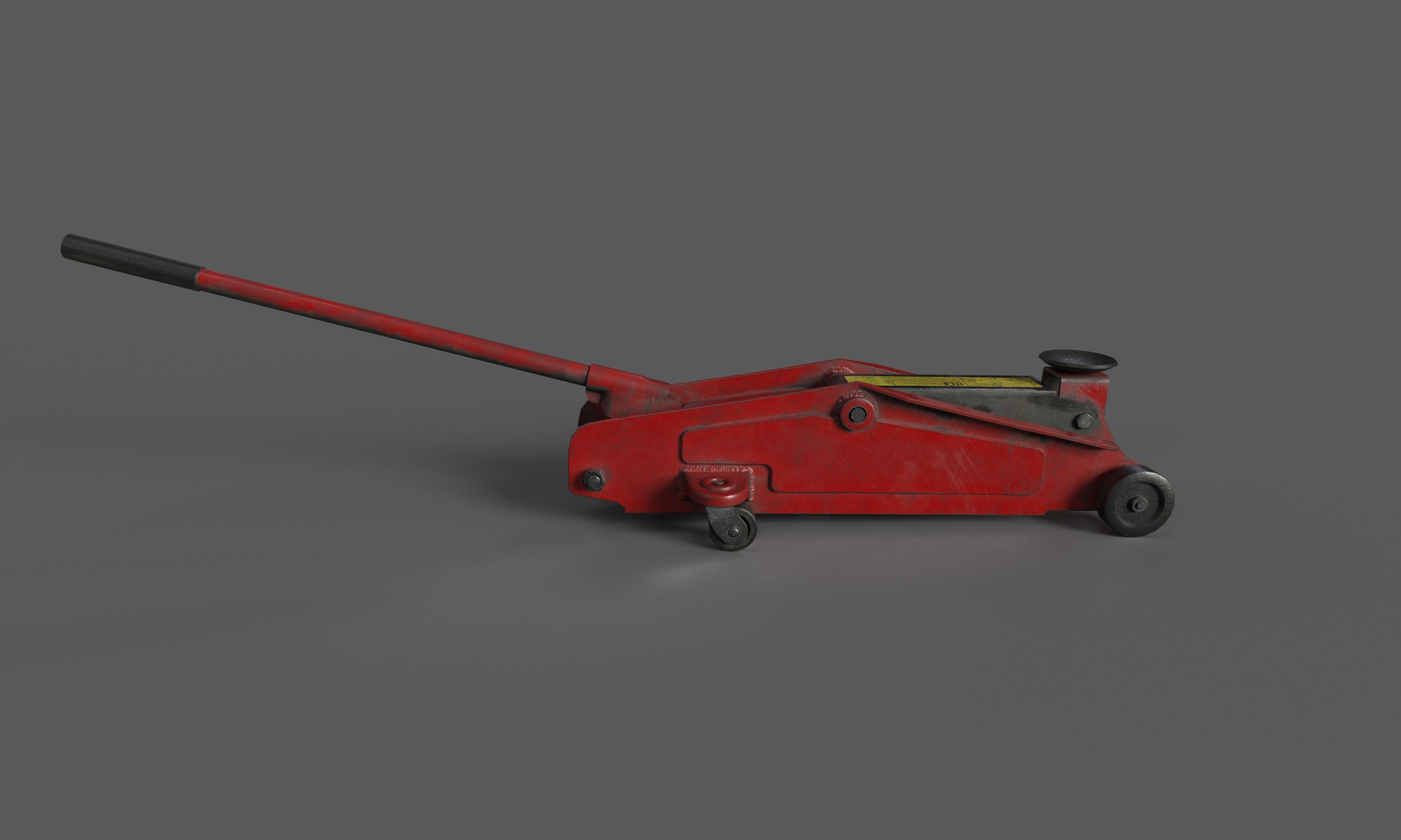 car jack lift Low-poly 3D model_3