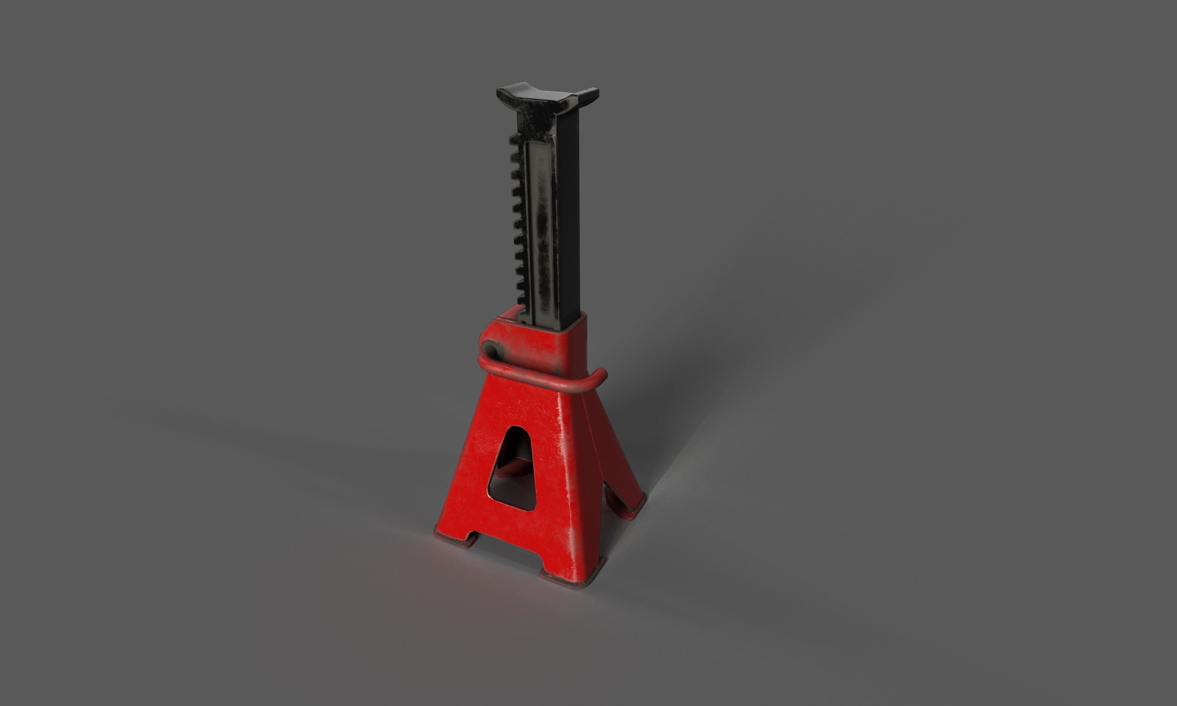 Jack Stand Low-poly 3D model_1