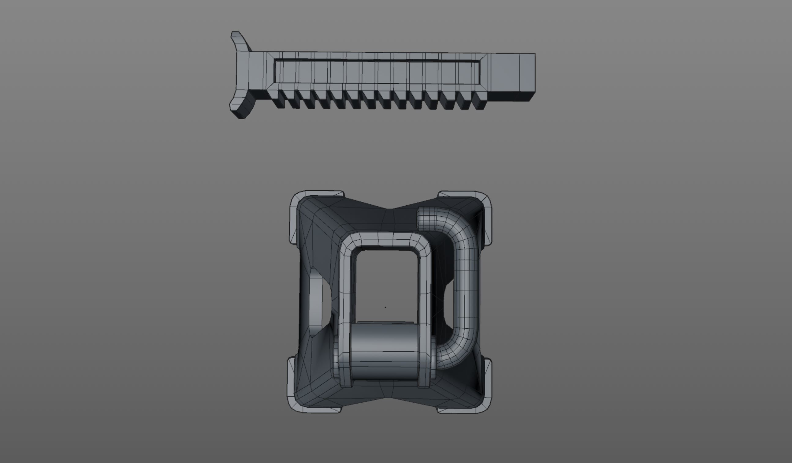 Jack Stand Low-poly 3D model_11