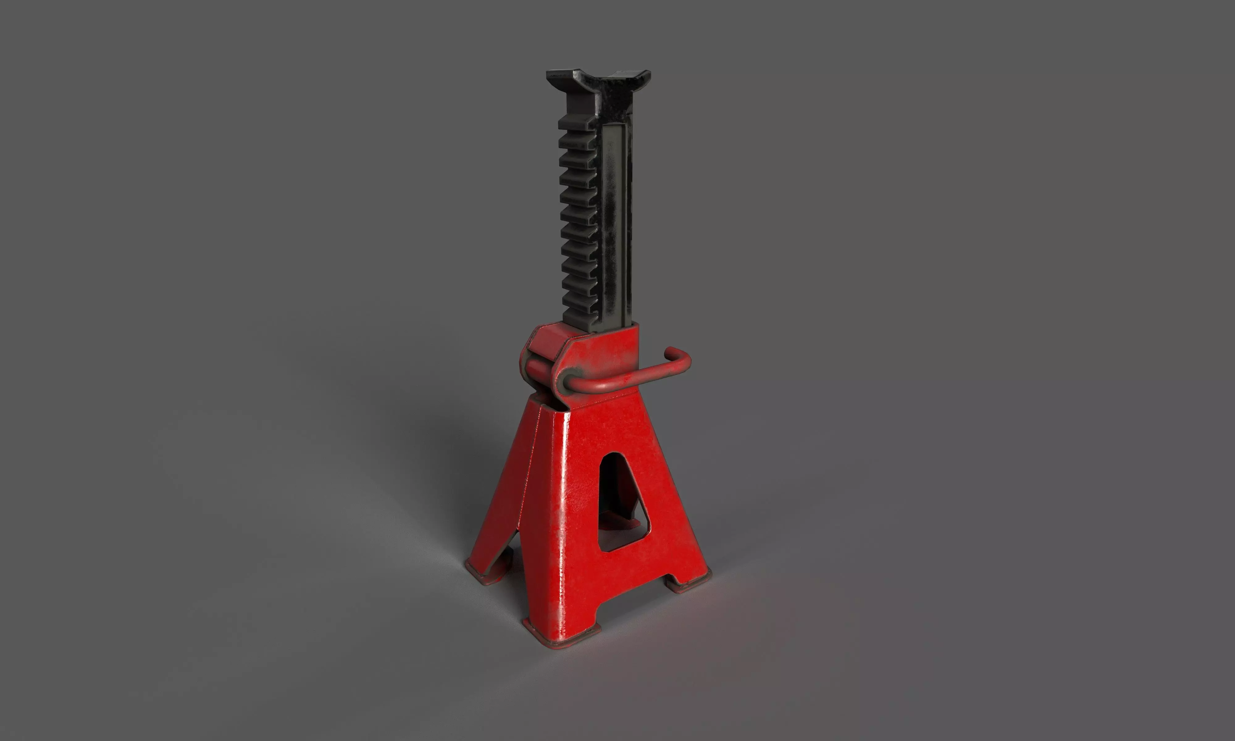 Jack Stand Low-poly 3D model_0