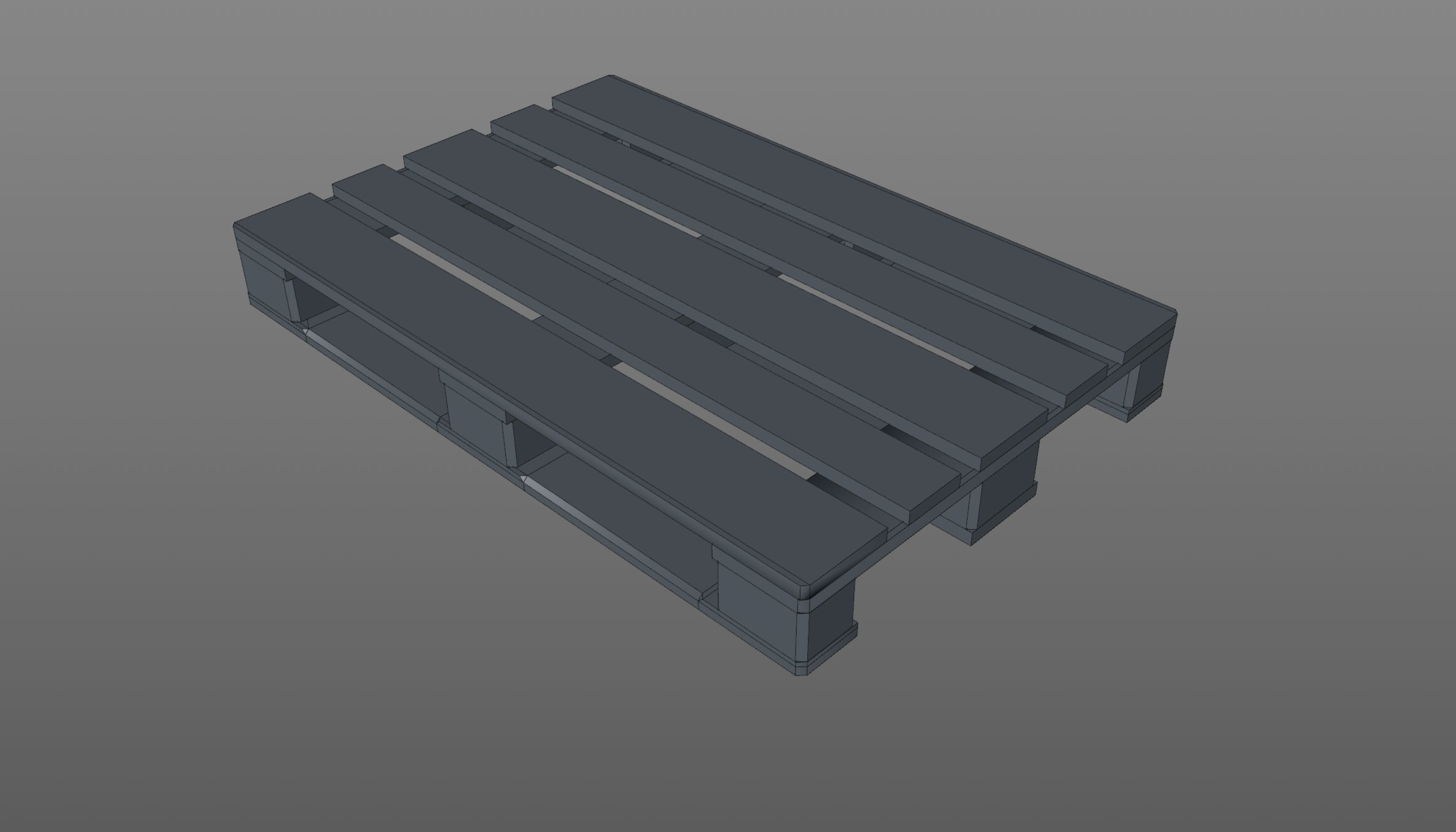 EPAL - Euro Palette Low-poly 3D model_13