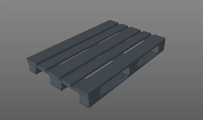 EPAL - Euro Palette Low-poly 3D model 4