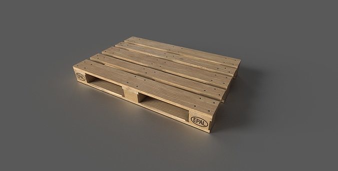 EPAL - Euro Palette Low-poly 3D model 2