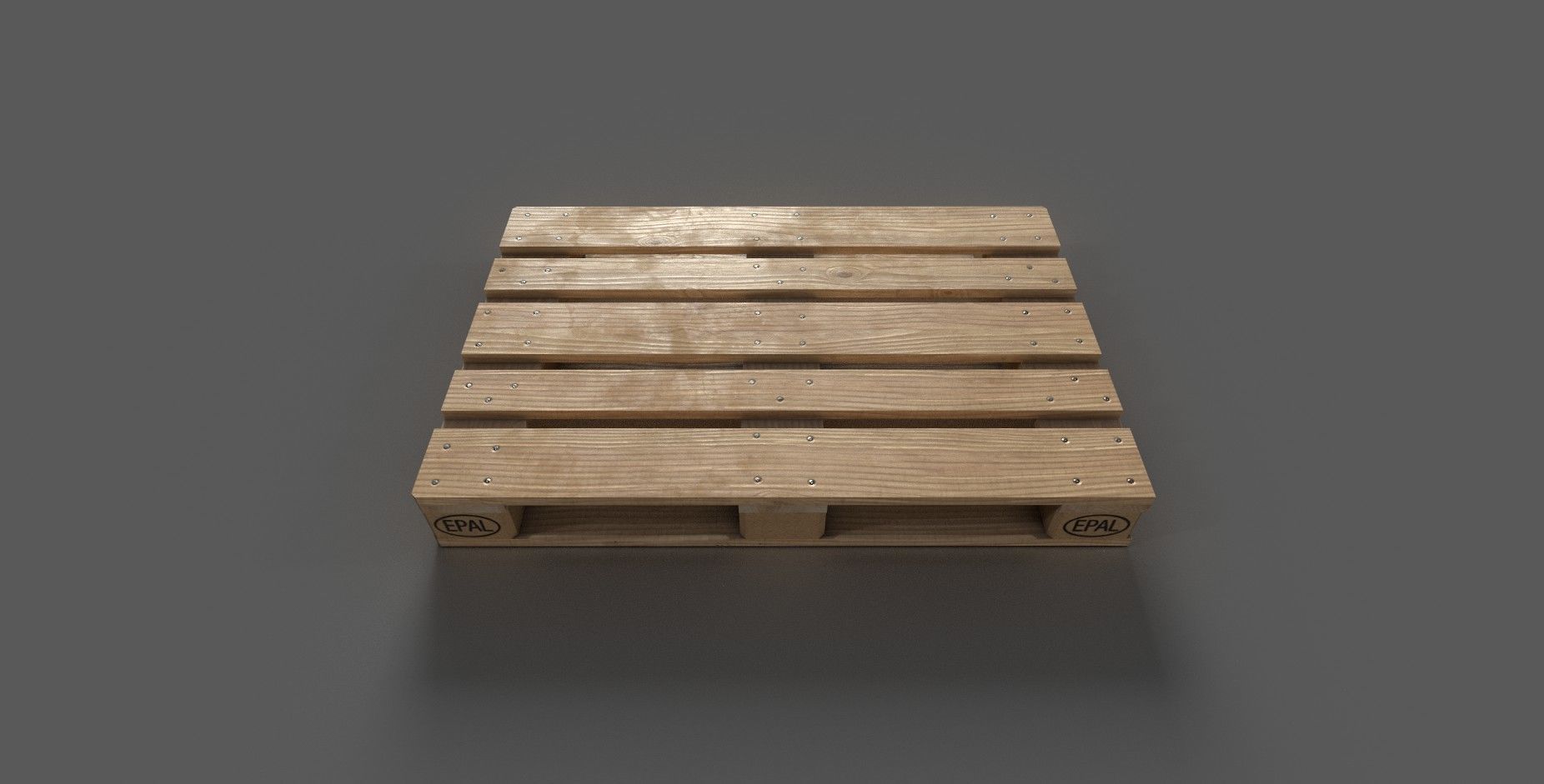 EPAL - Euro Palette Low-poly 3D model_2