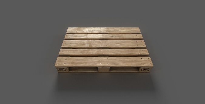 EPAL - Euro Palette Low-poly 3D model 3