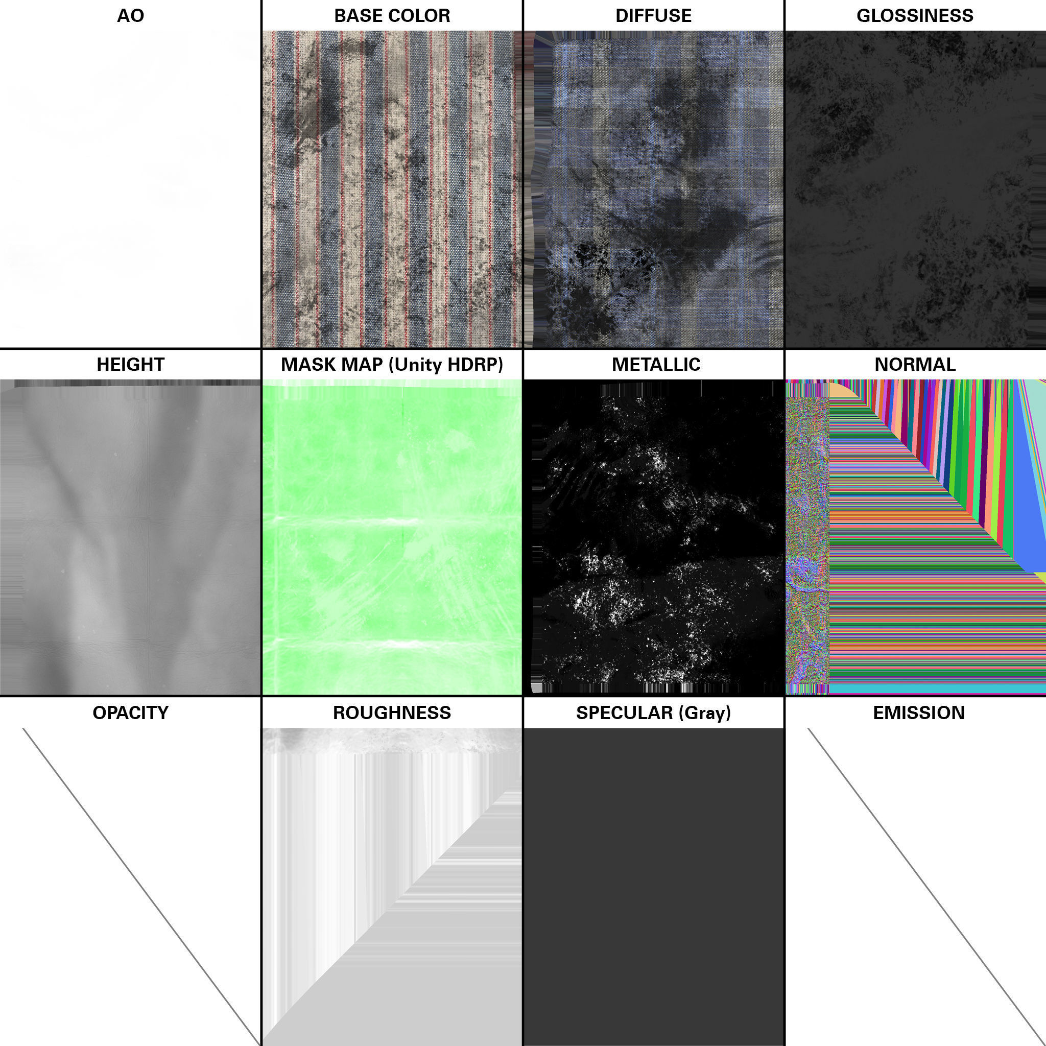 cleaning rag Low-poly 3D model_4