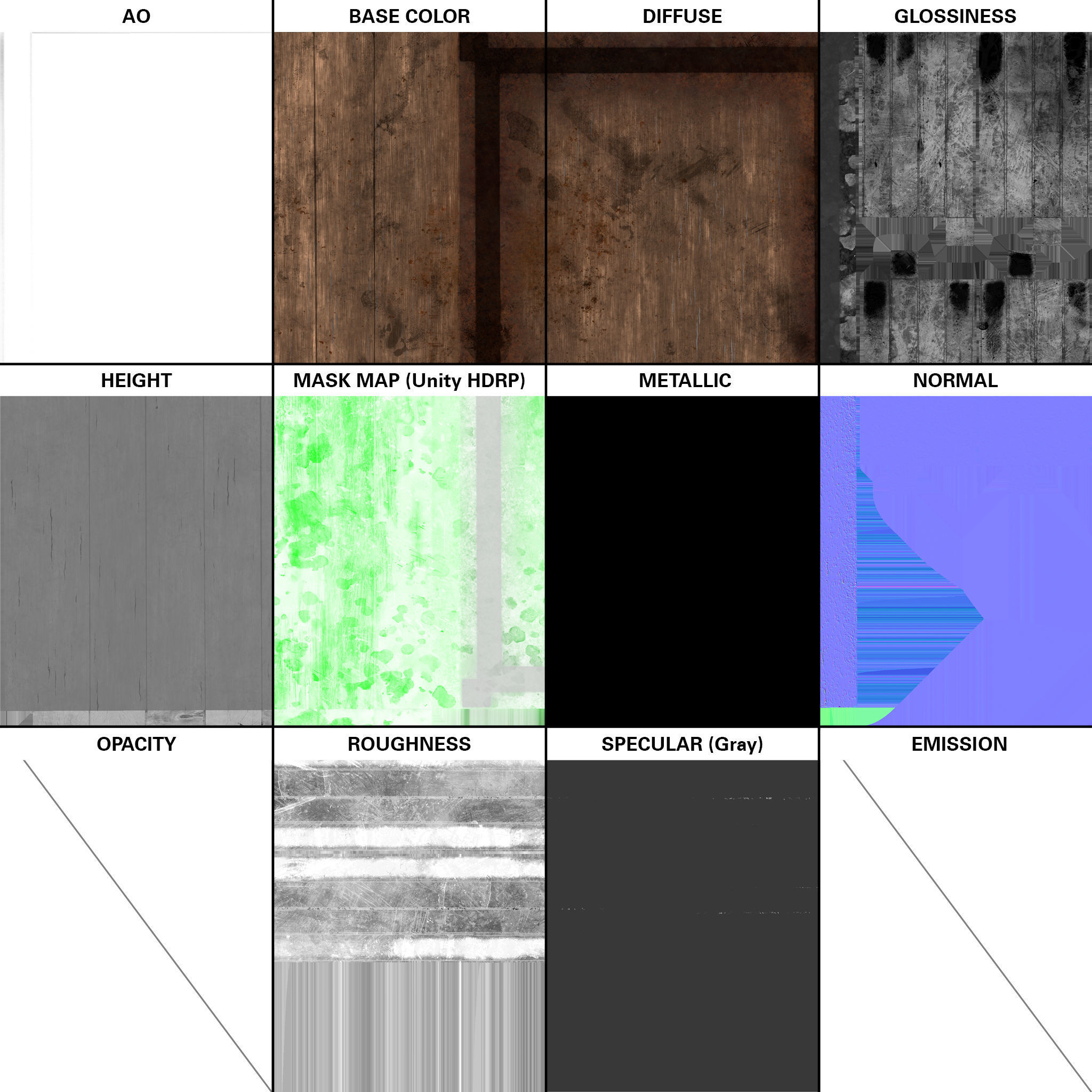 Garage Tables Low-poly 3D model_5