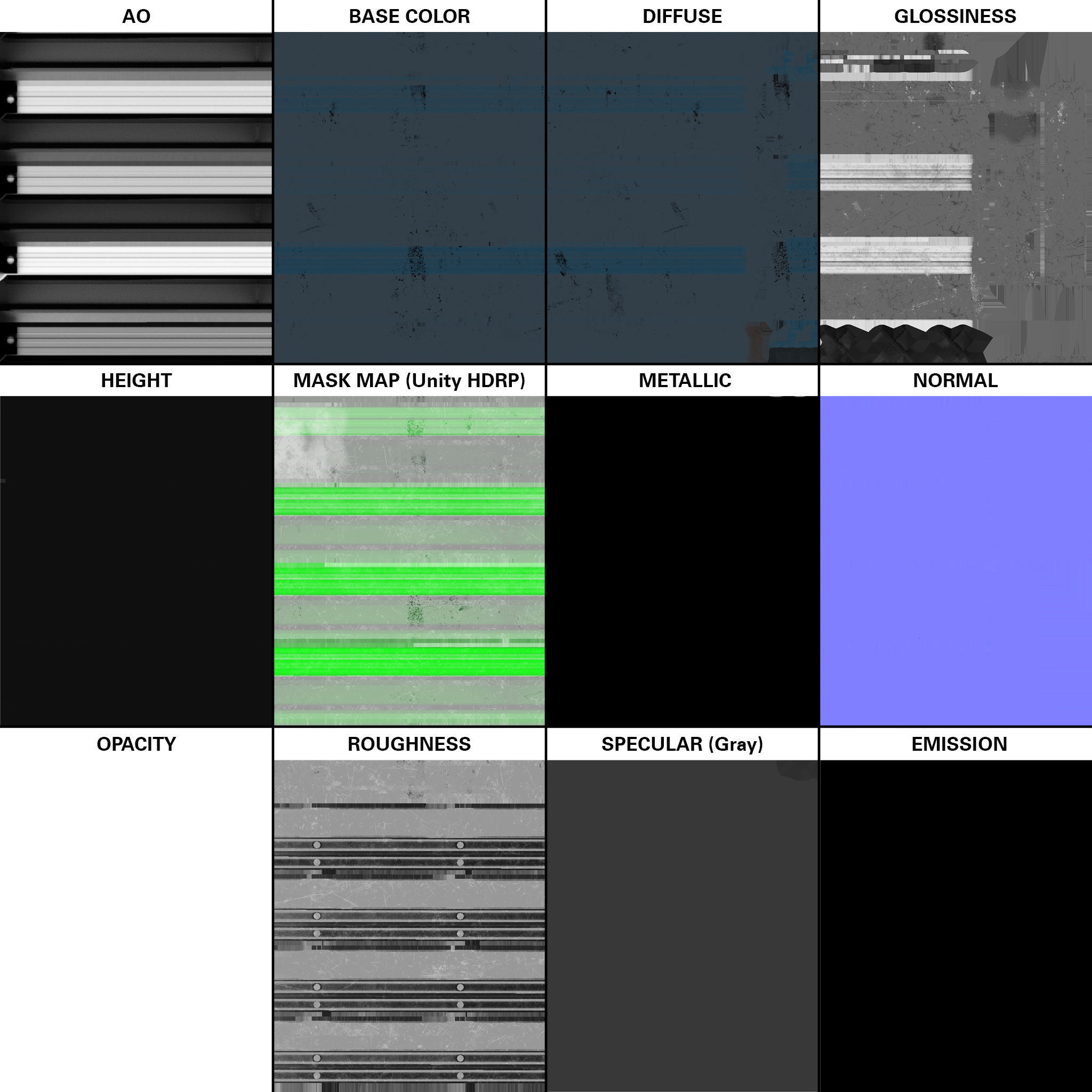 Storage Shelf Low-poly 3D model_6