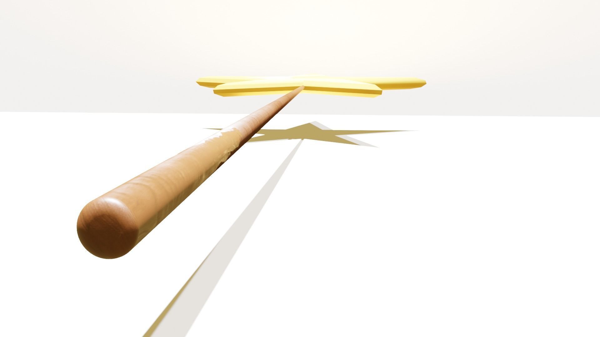 Star wand Low-poly 3D model_6