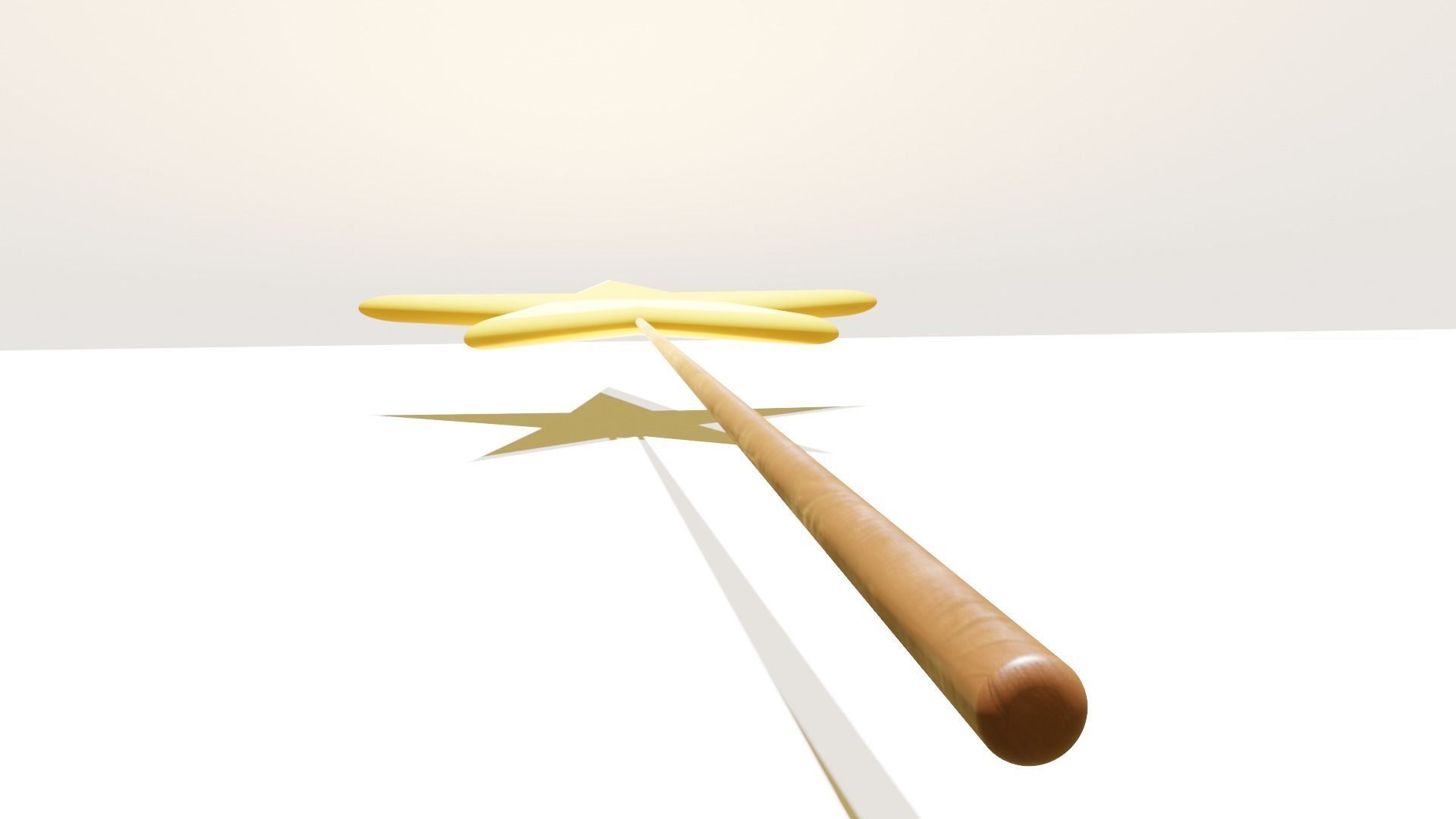 Star wand Low-poly 3D model_2