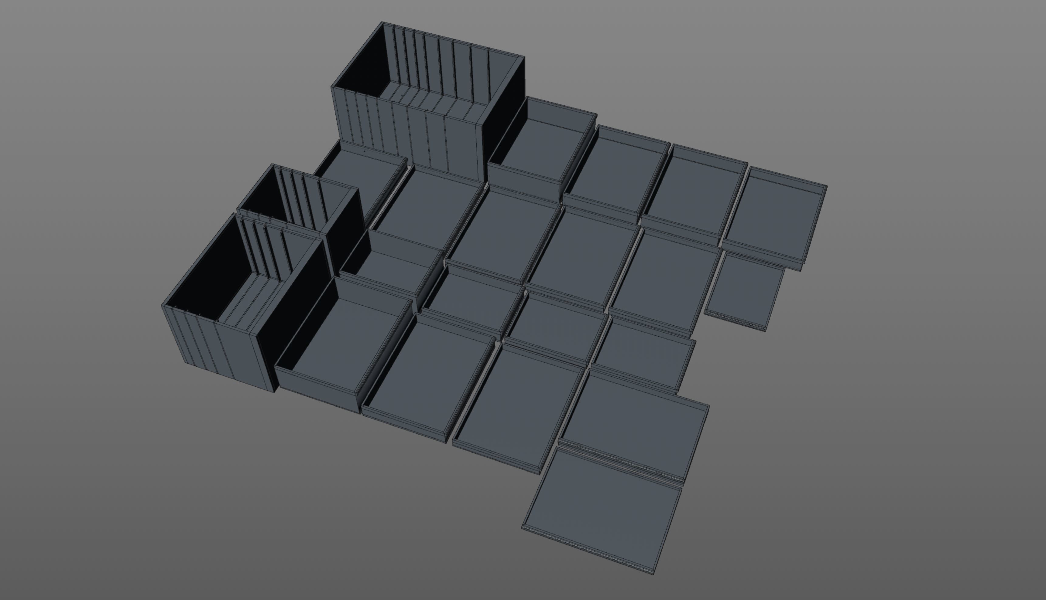 Tool Cabinet Low-poly 3D model_25