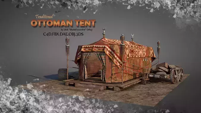 Traditional Ottoman Tent 3D model