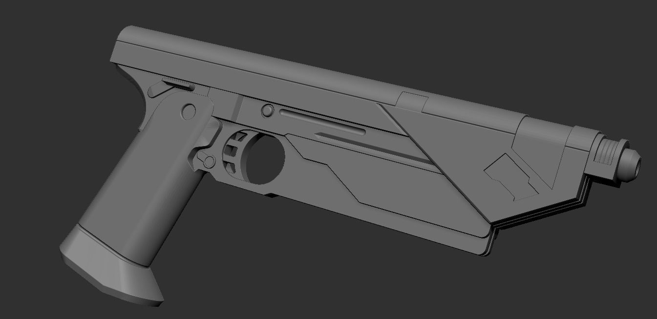 Bo-katan Westar-35 mandalorian blaster 3d print model 3D print model_1