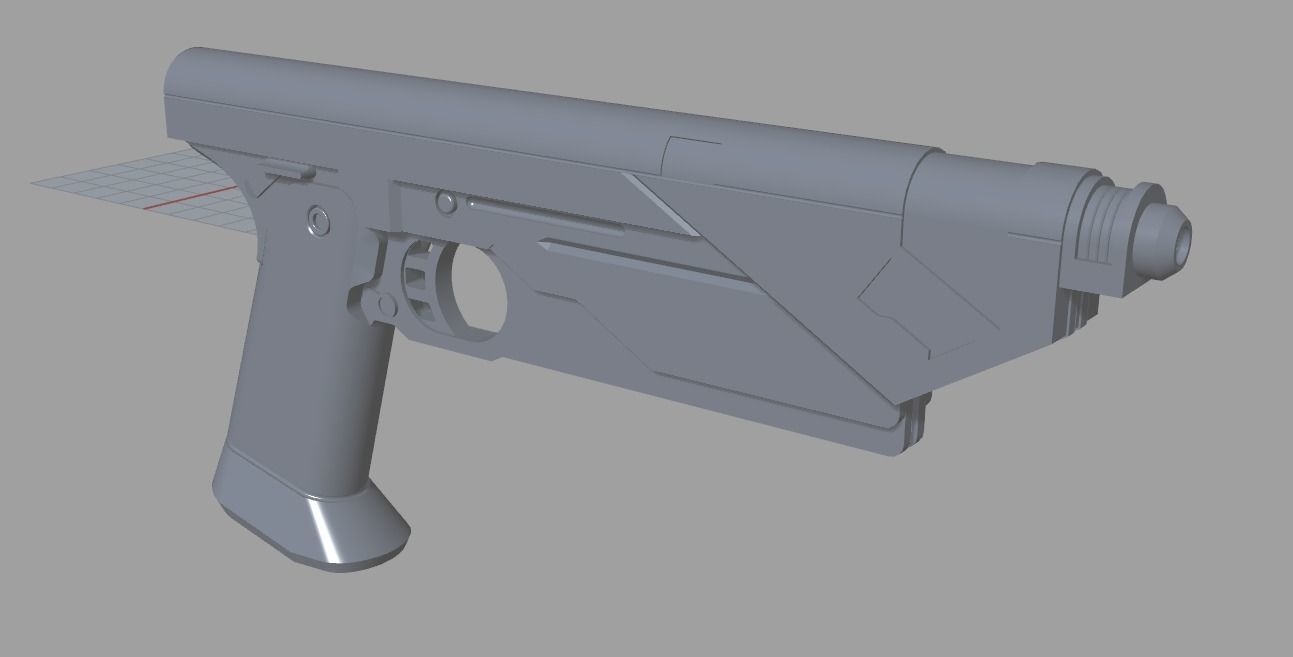 Bo-katan Westar-35 mandalorian blaster 3d print model 3D print model_3