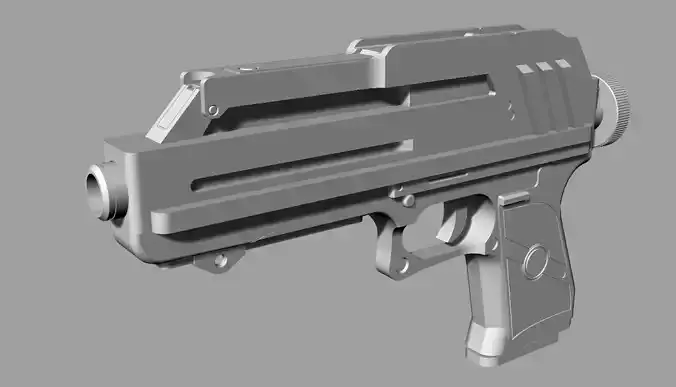 DC-17 hand blaster pistol of Star Wars 3d print model 3D print model