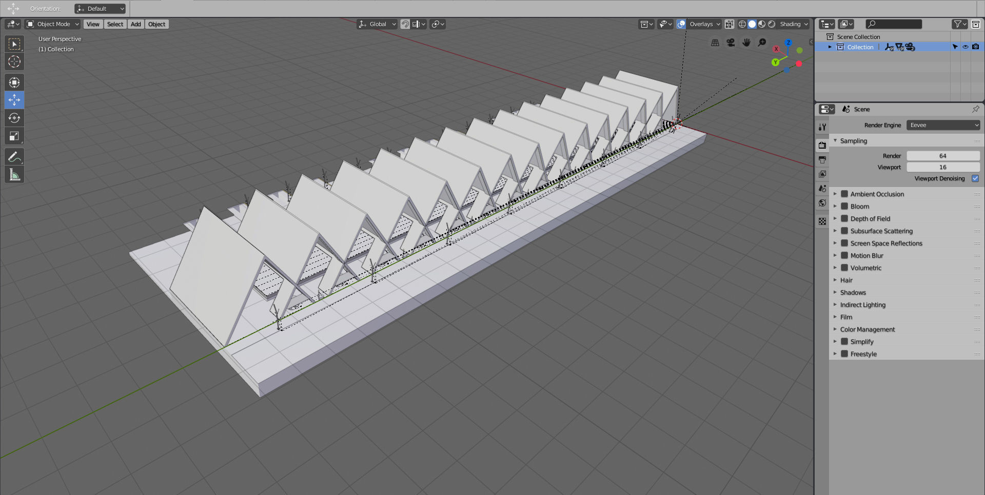 Modern Highspeed Train Station 3D model_14