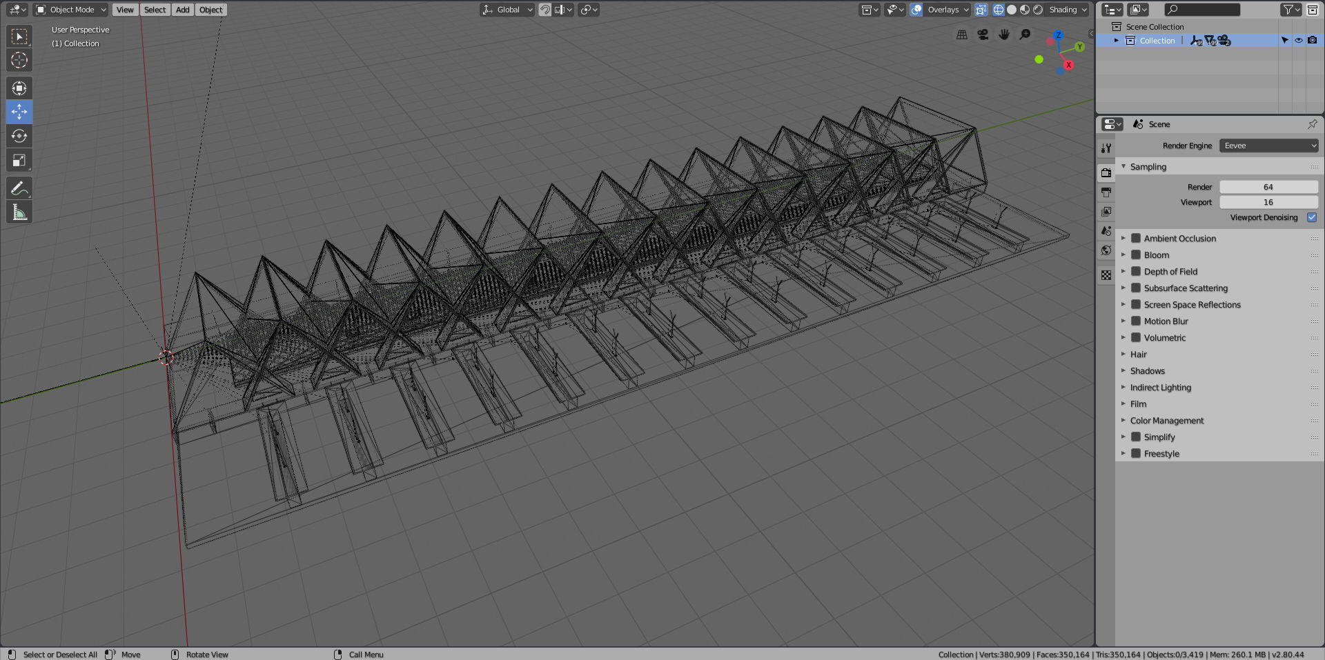 Modern Highspeed Train Station 3D model_13