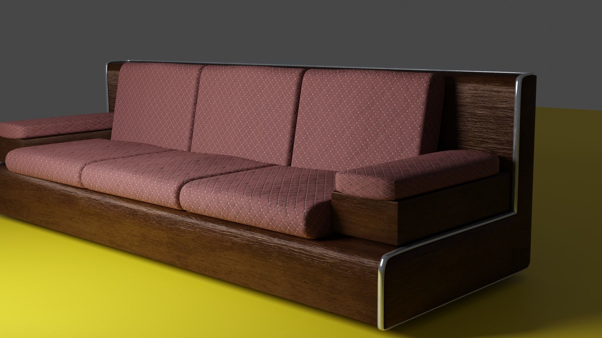 Ancient Sofa 3D model_3