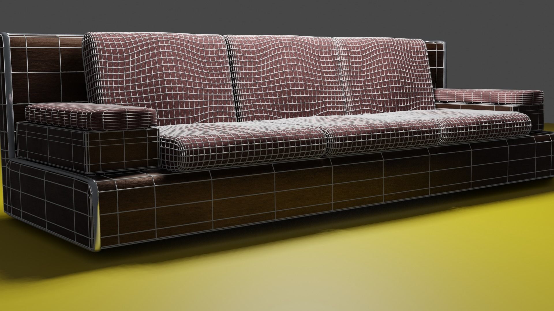 Ancient Sofa 3D model_5