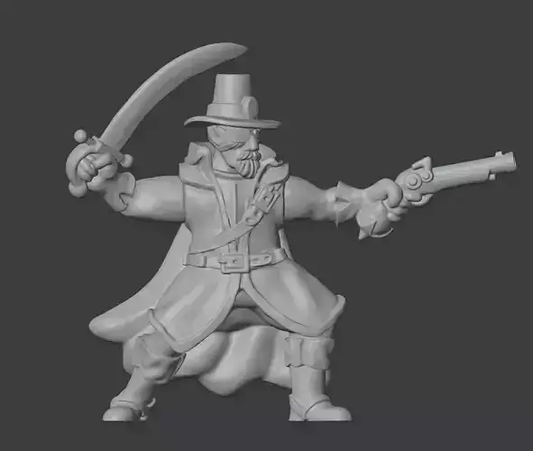 Classic Witch Hunter Inquisitor 3D print model