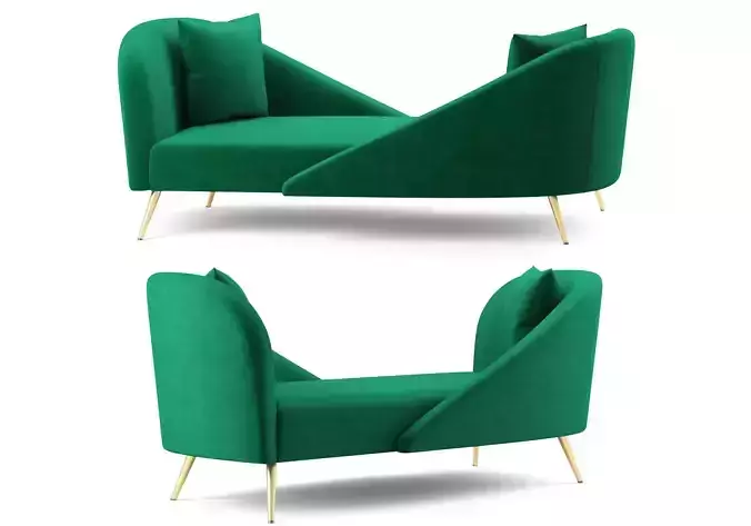 Nolan Velvet Chaise Meridian Furniture