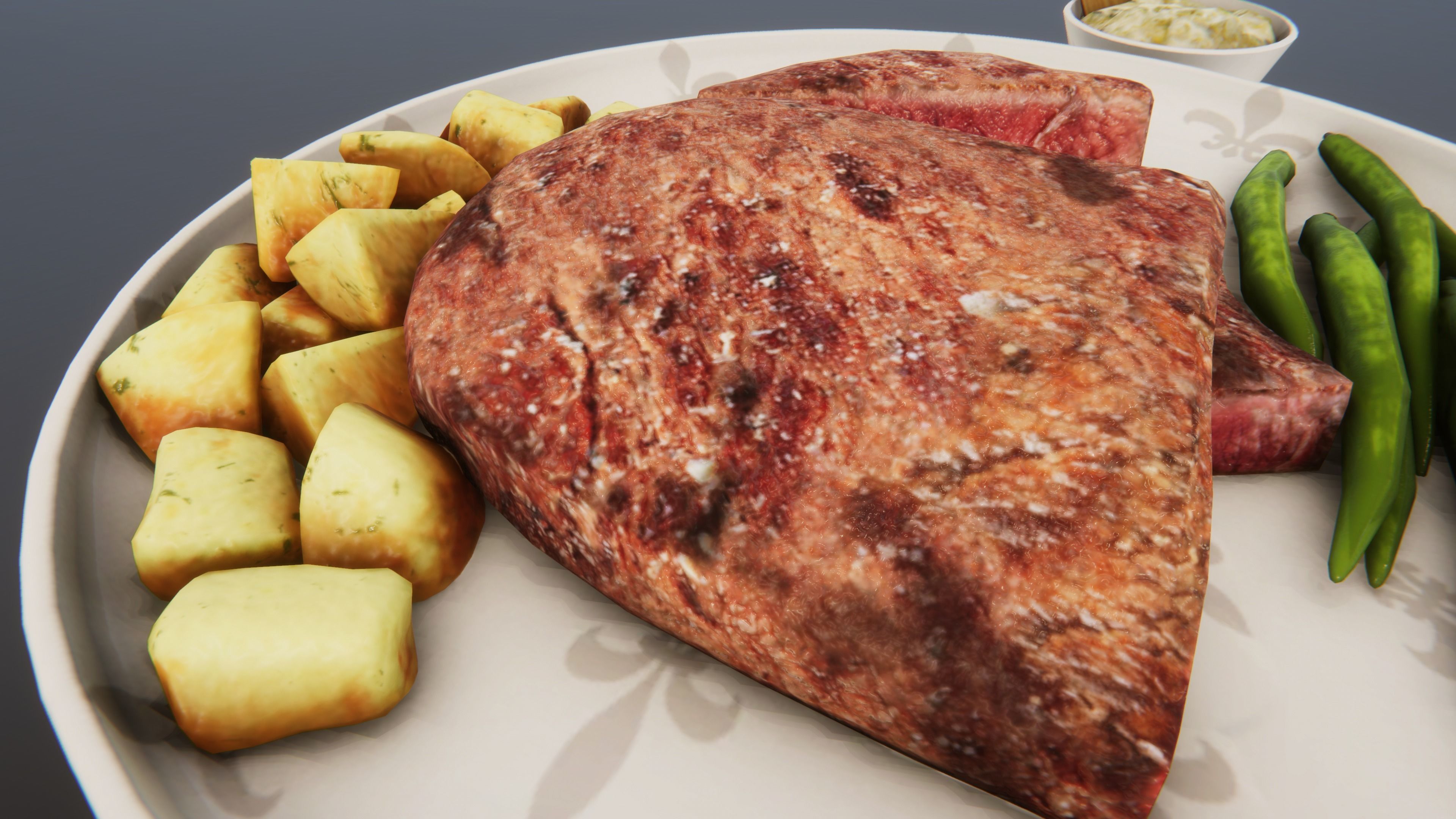 Steak Pack Low-poly 3D model_3