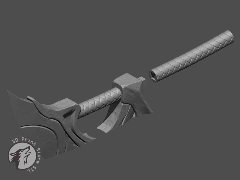 Renekton Weapon From league of legends - Fan Art 3D print model_12