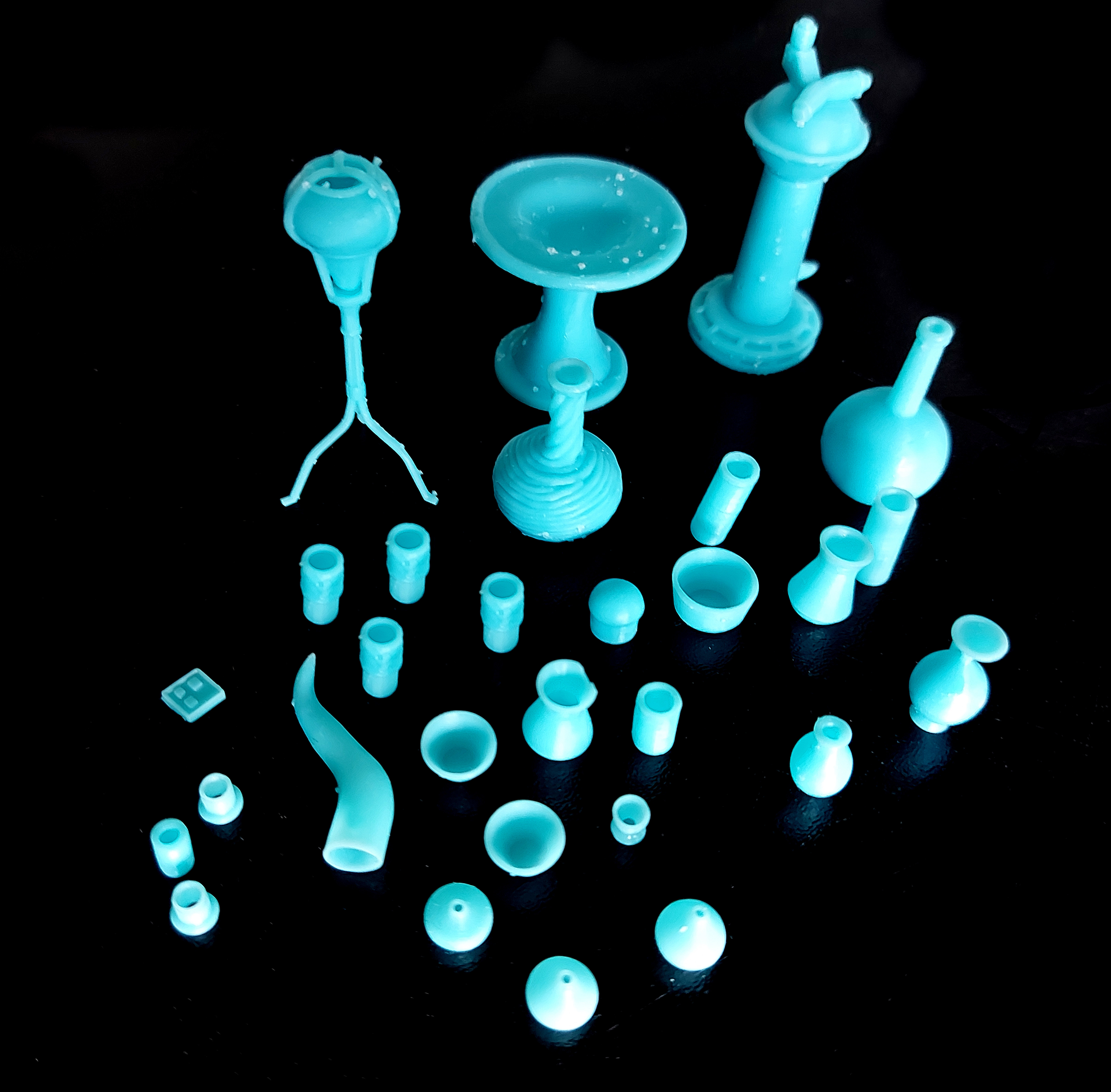 Jabbas Throne Room - Set 3b - Attributes 1-18 scale Kenner 3D print model_5