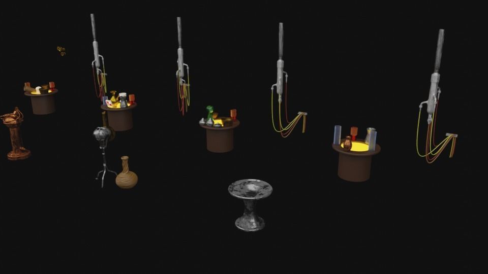 Jabbas Throne Room - Set 3b - Attributes 1-18 scale Kenner 3D print model_3