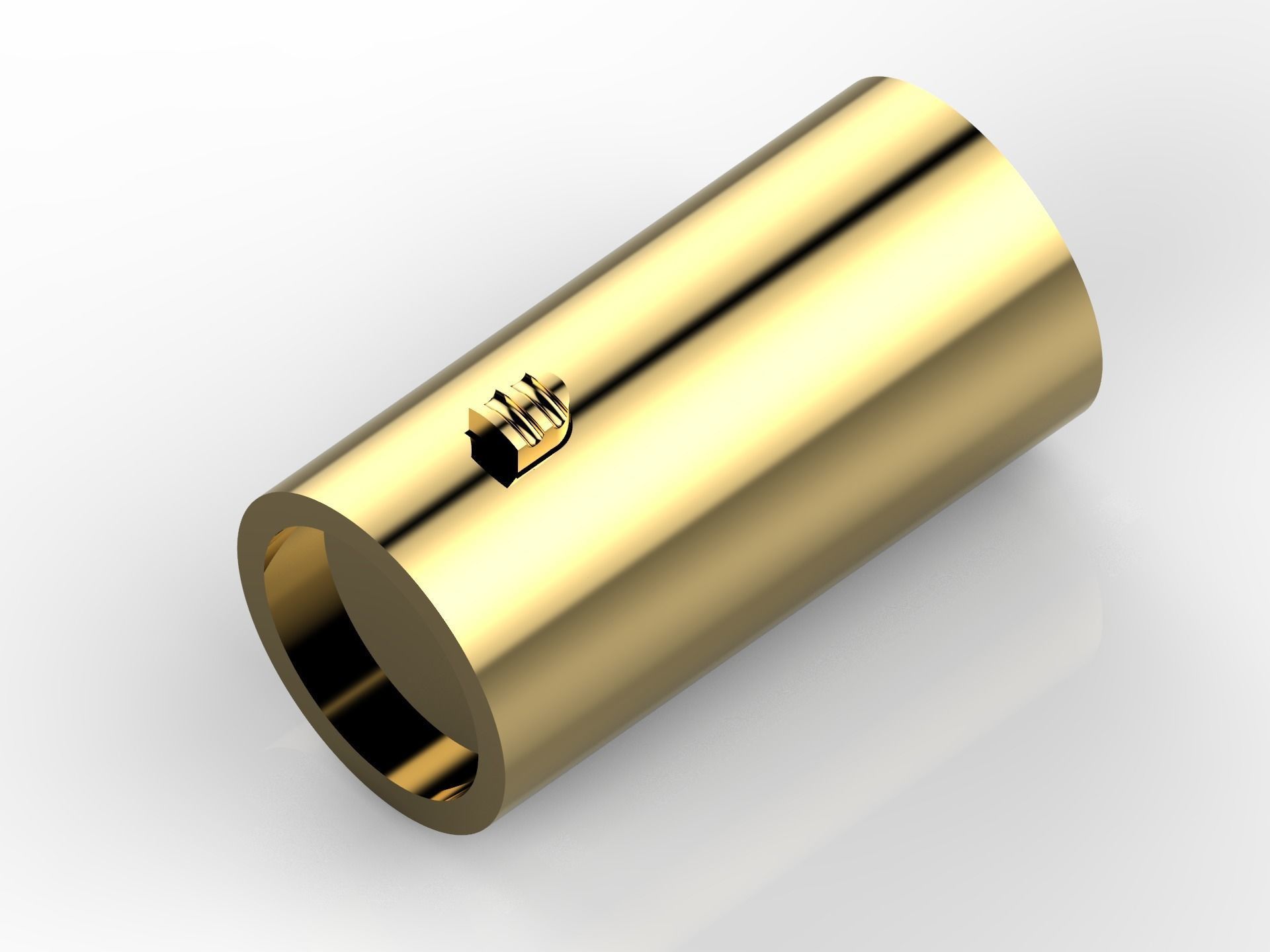 Lock bracelet clasp 3D print model_6