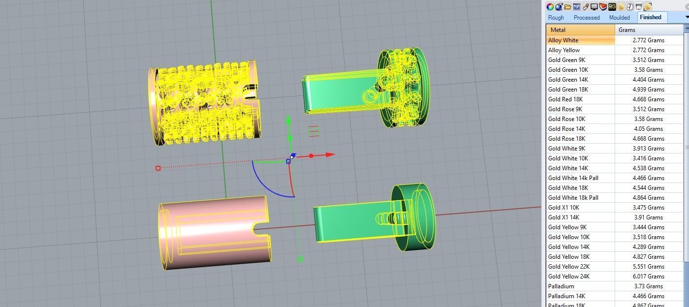 Lock bracelet clasp 3D print model_12