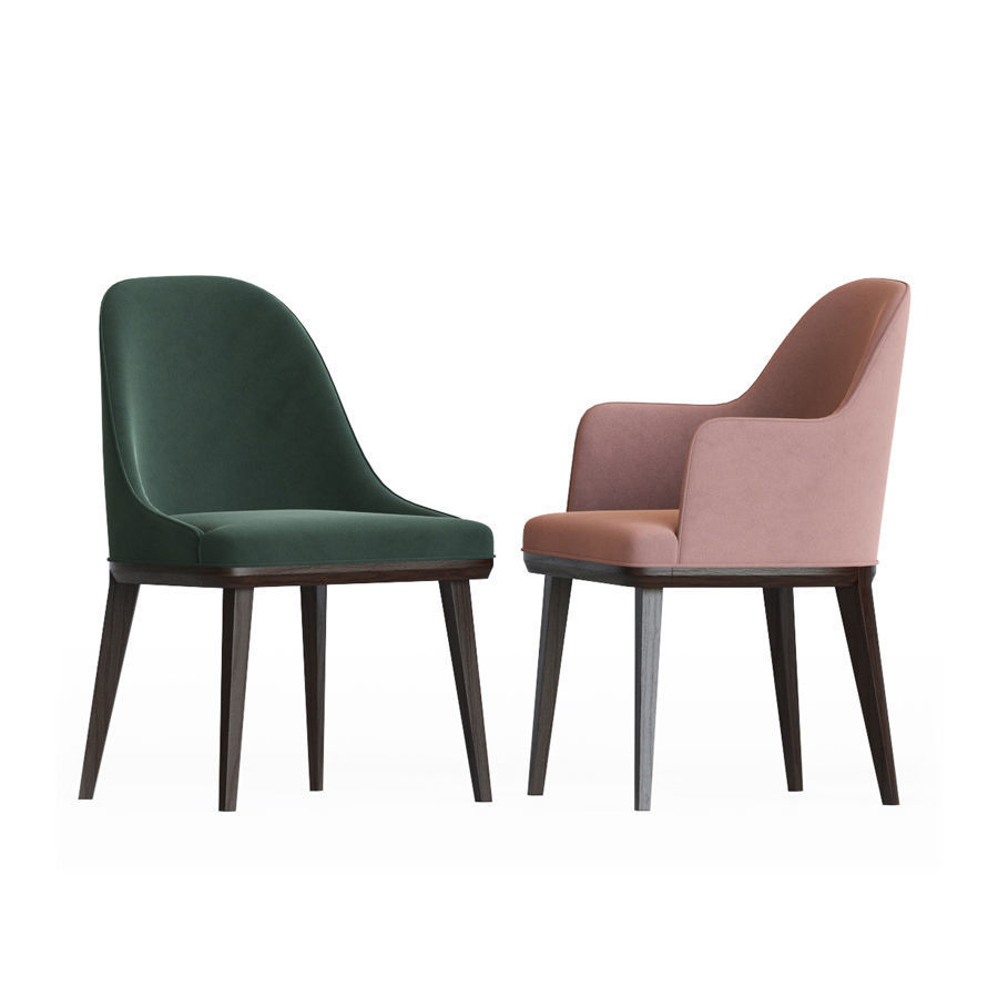 Domkapa Binoche Dining Armchair Set 3D model_1