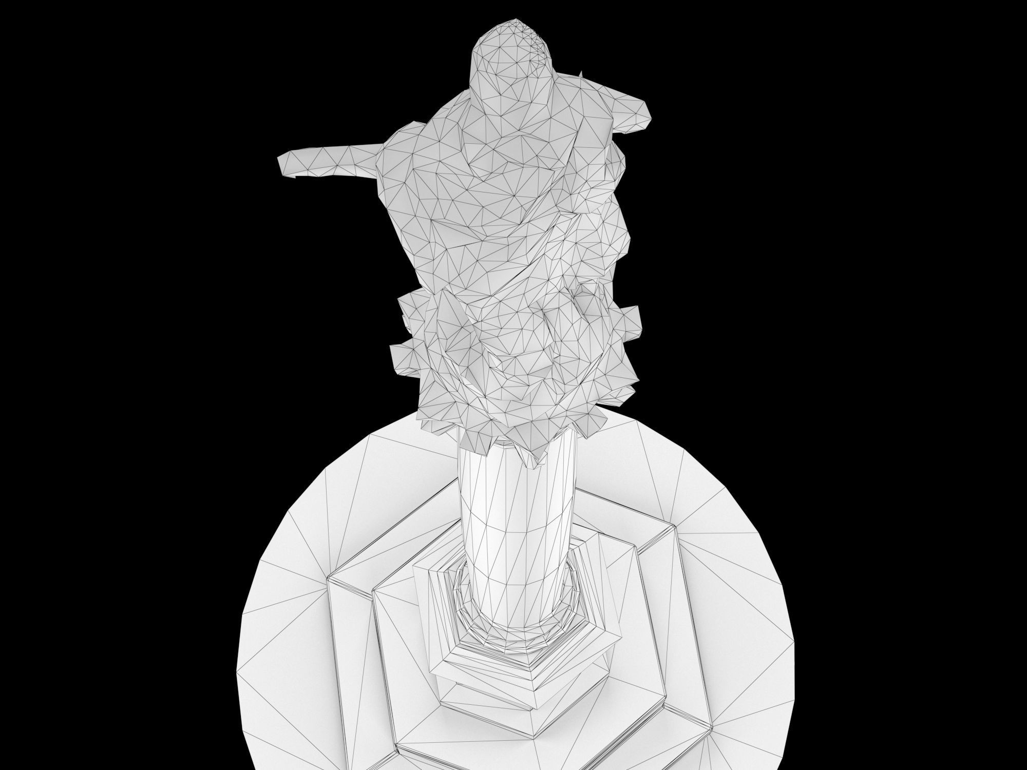 Carlo VI column Low-poly 3D model_18