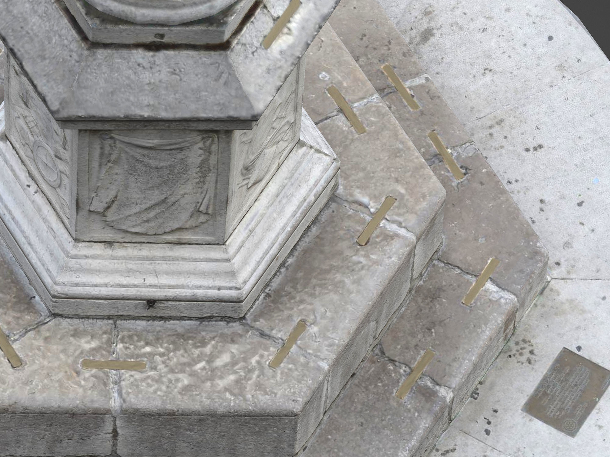 Carlo VI column Low-poly 3D model_7