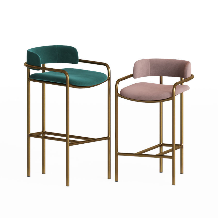 Lenox Chairs Set Westelm 3D model_1