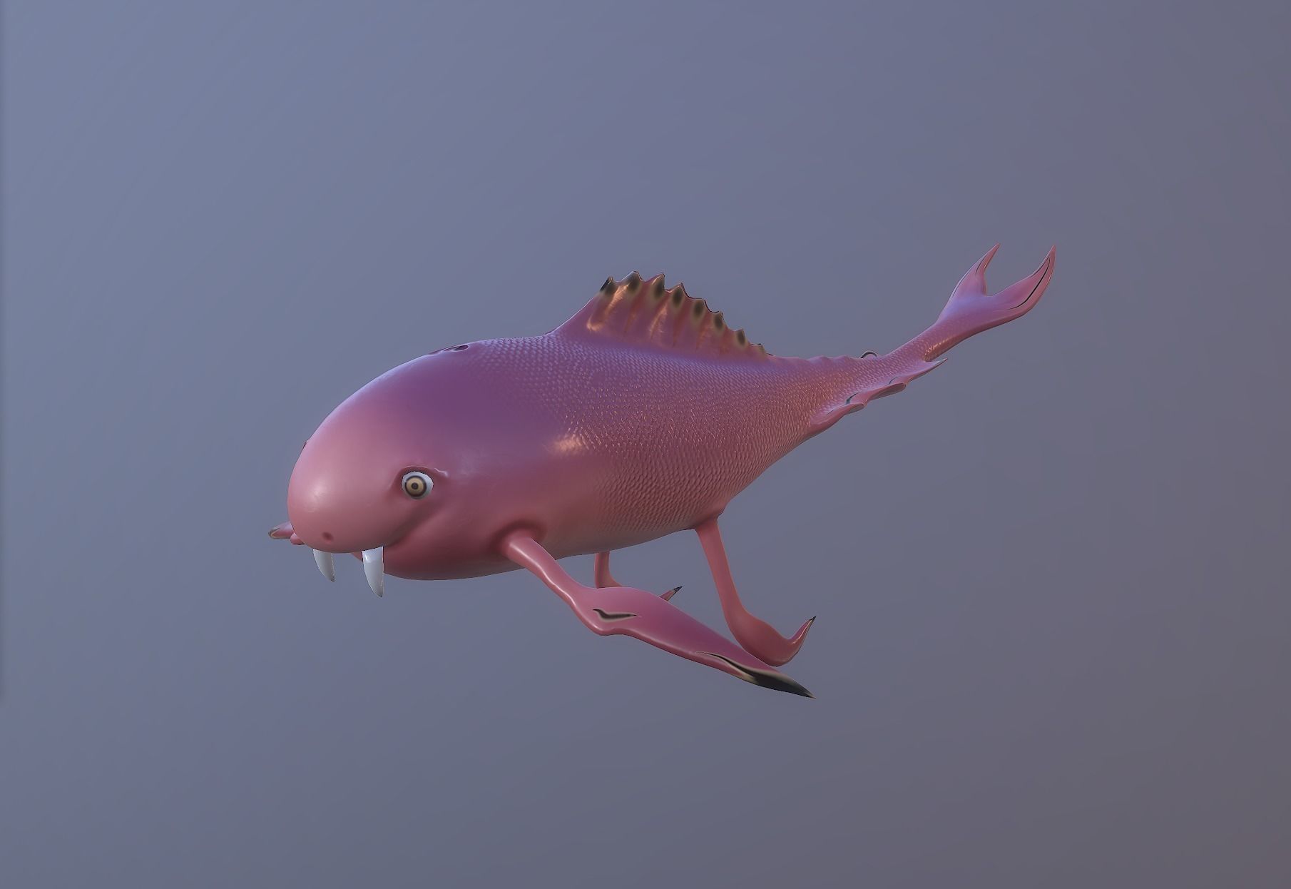 A cute fish- ready for Unity all render pipelines Low-poly 3D model_20