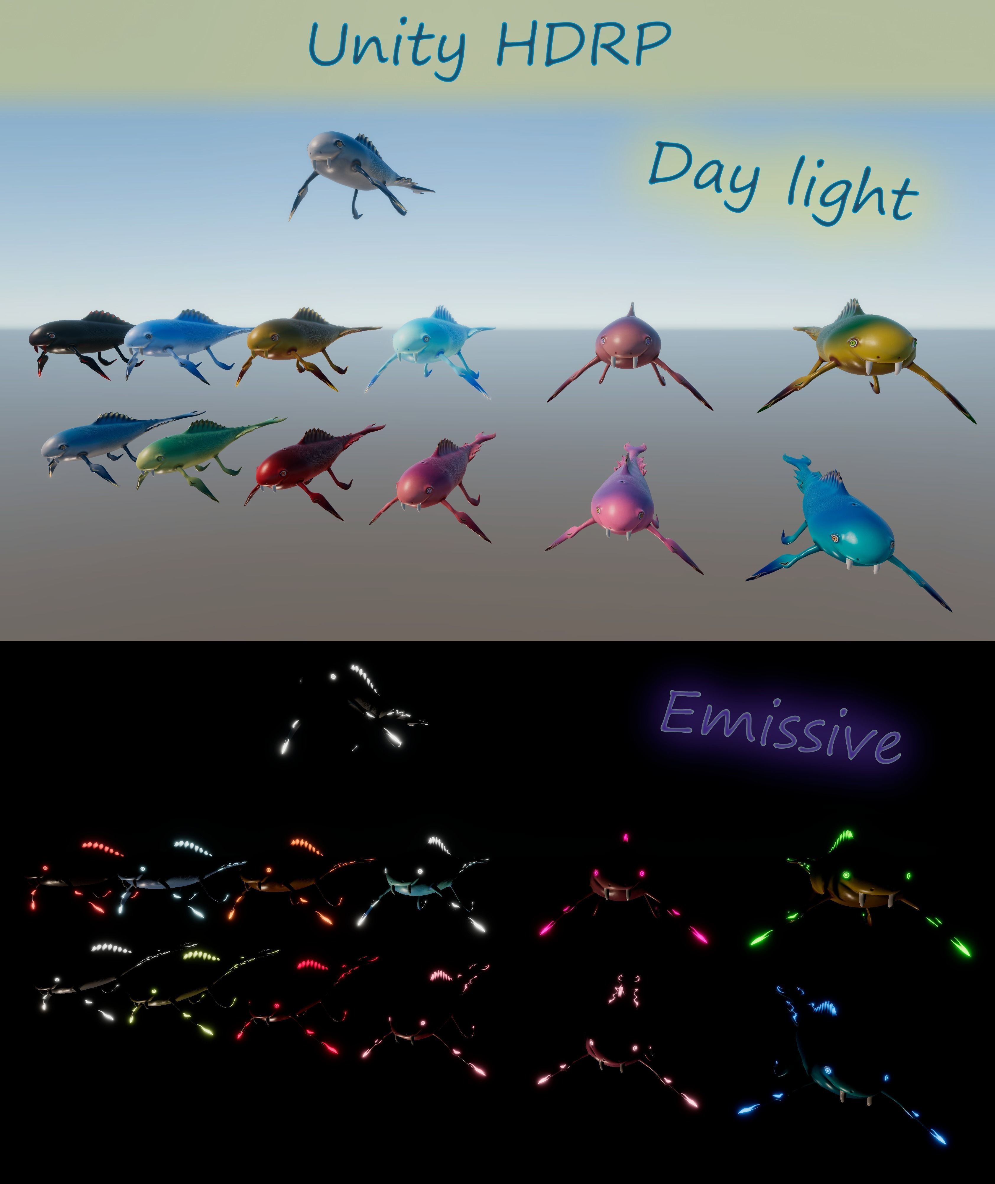 A cute fish- ready for Unity all render pipelines Low-poly 3D model_4