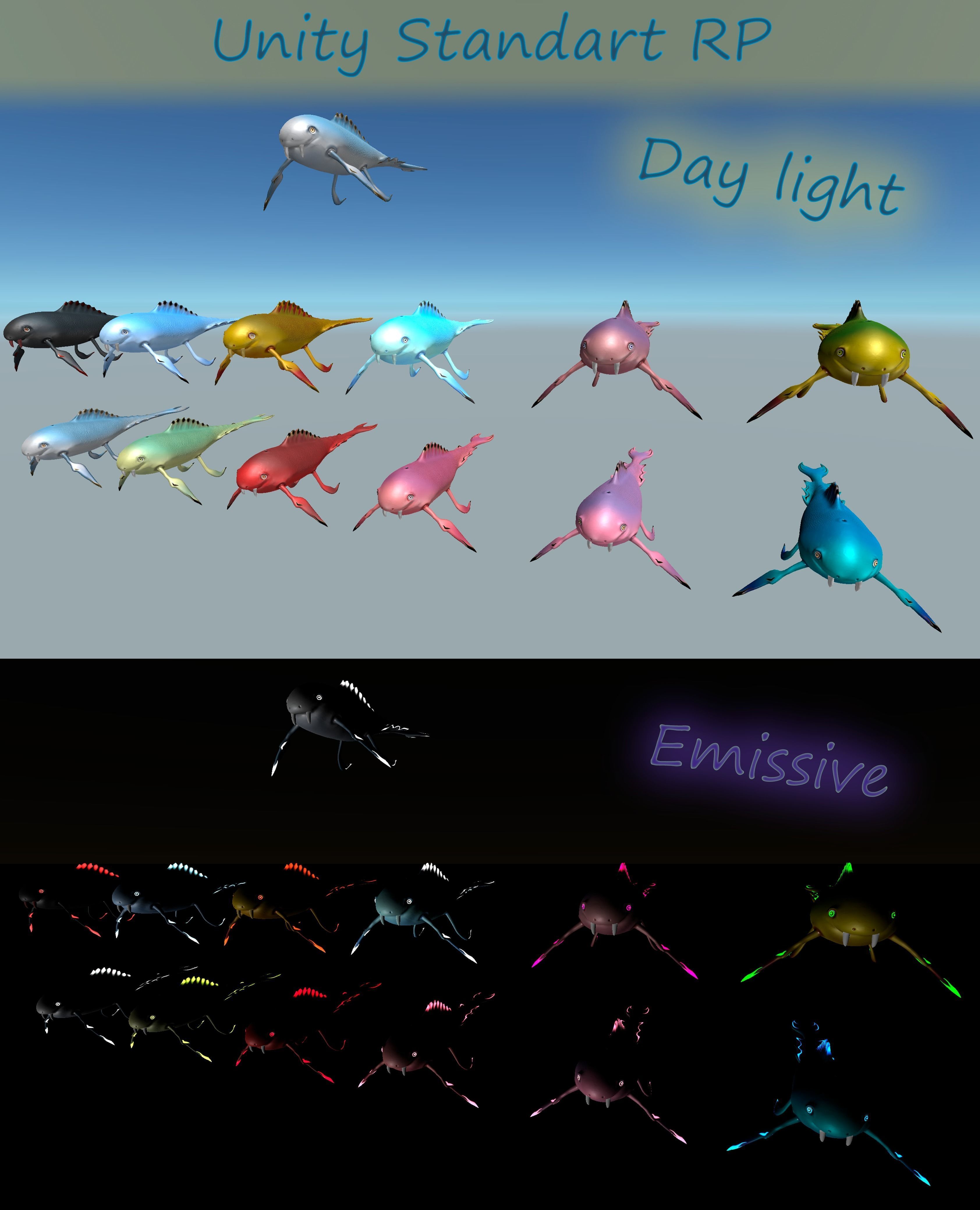 A cute fish- ready for Unity all render pipelines Low-poly 3D model_6