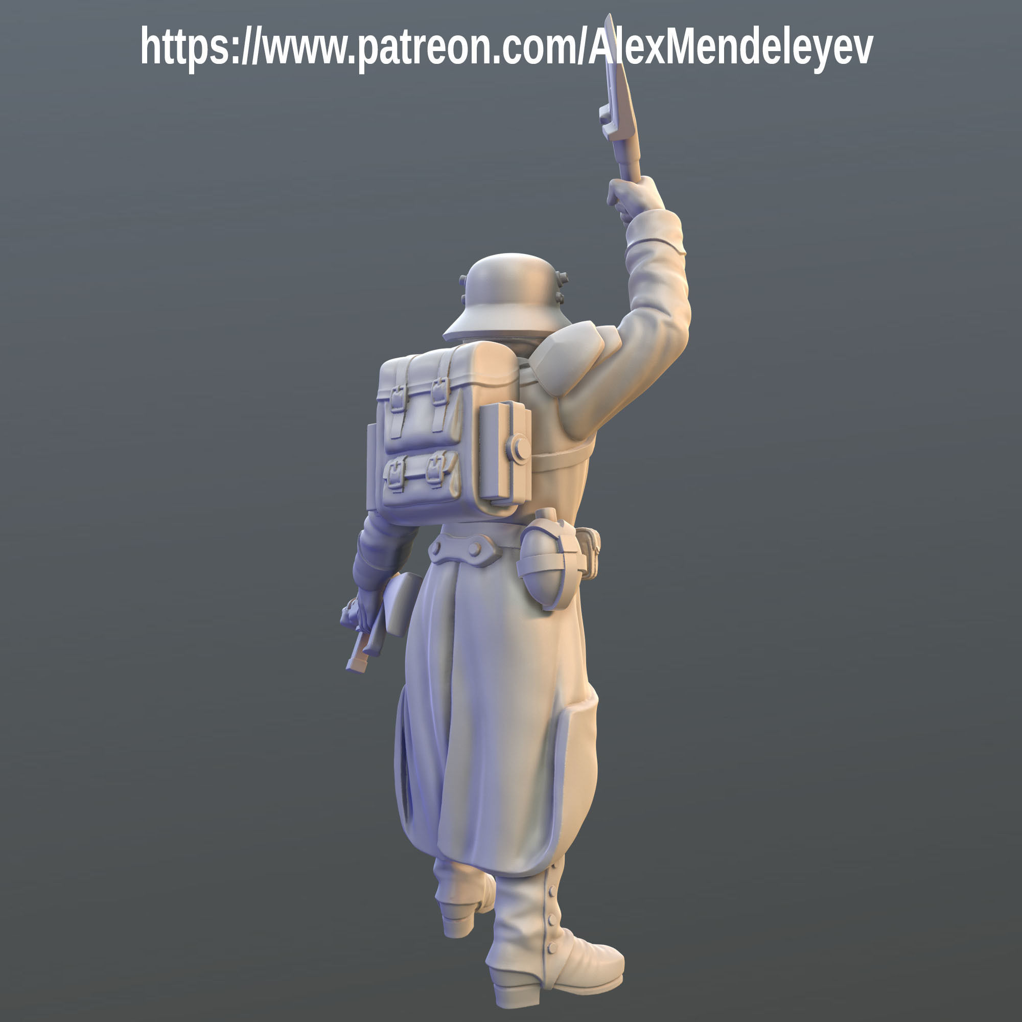 Death Korps of Krieg soldier 3D print model_3