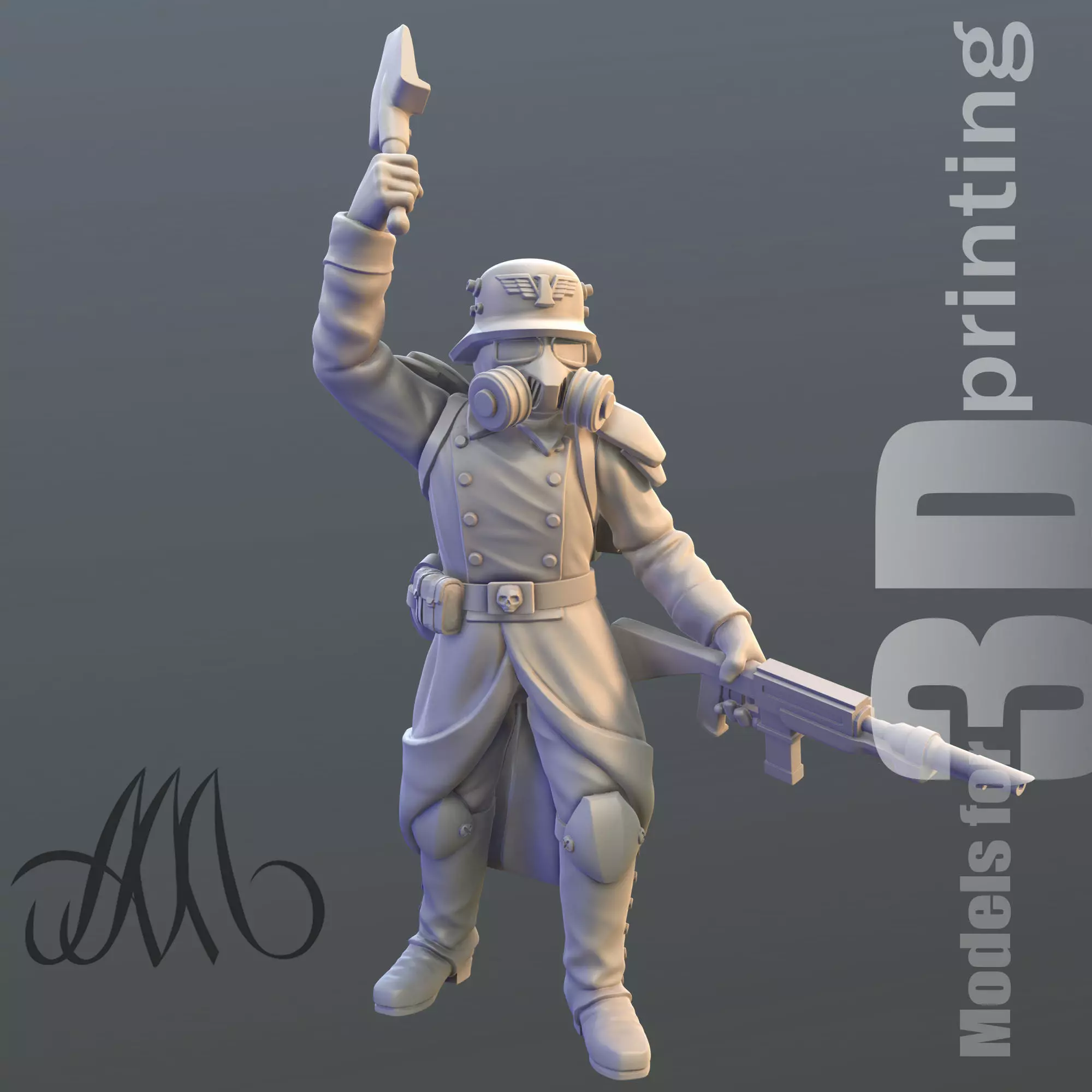 Death Korps of Krieg soldier 3D print model_0