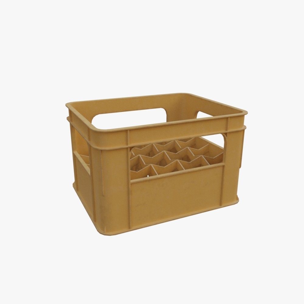 Beer Crate Low-poly 3D model_3
