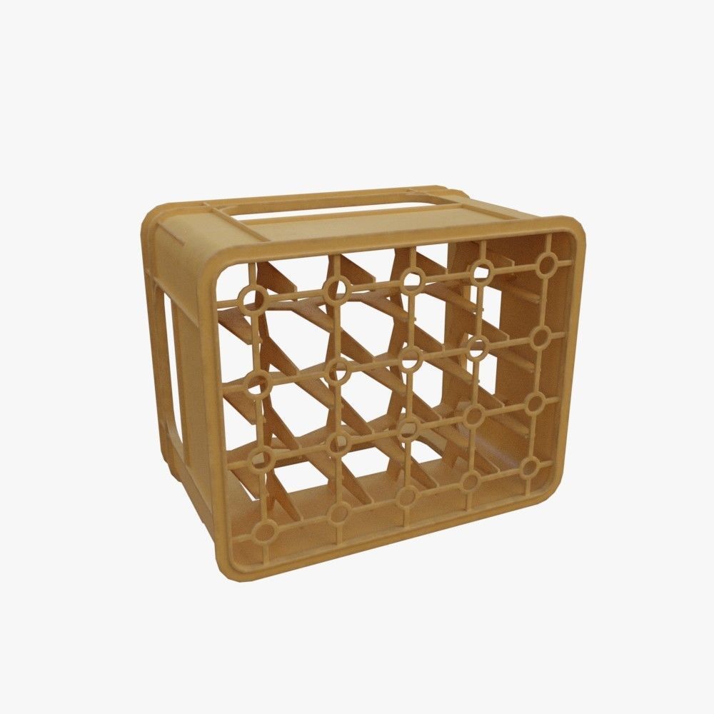 Beer Crate Low-poly 3D model_7