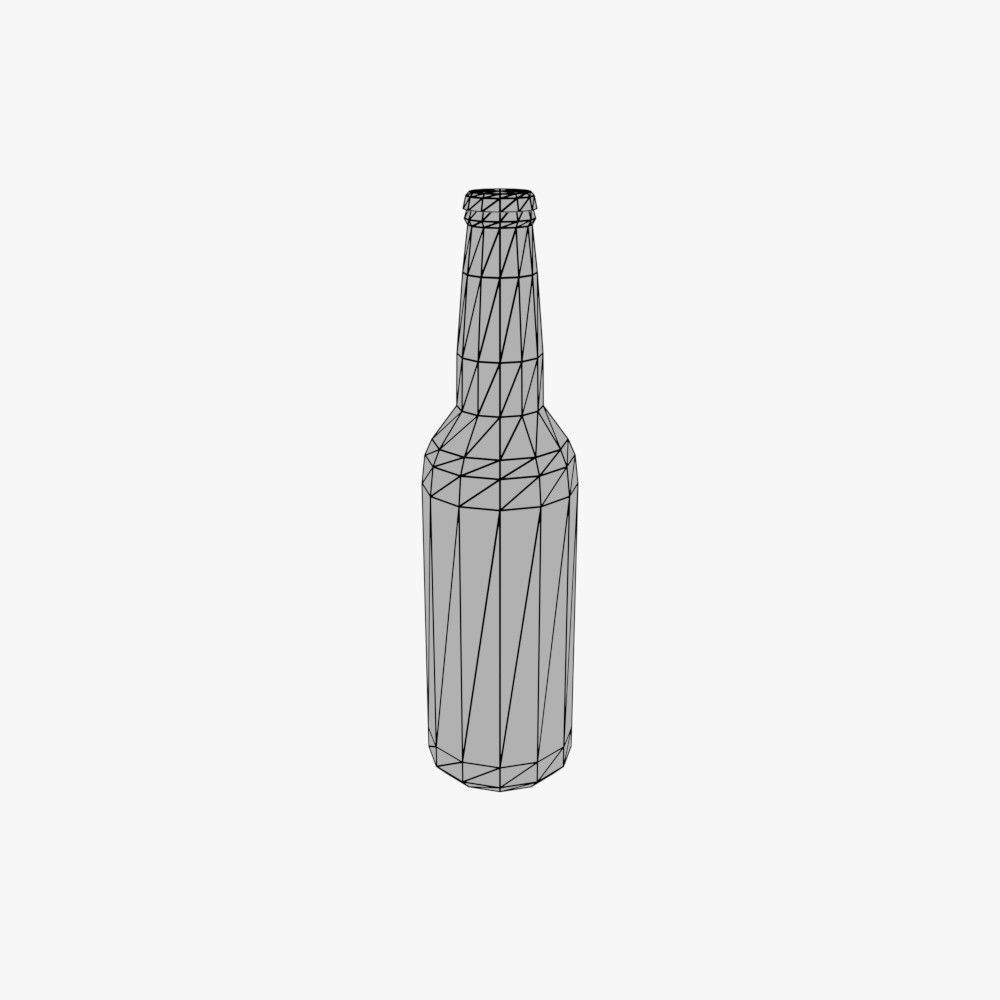Beer Crate Low-poly 3D model_10