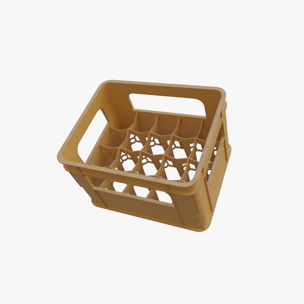 Beer Crate Low-poly 3D model_5