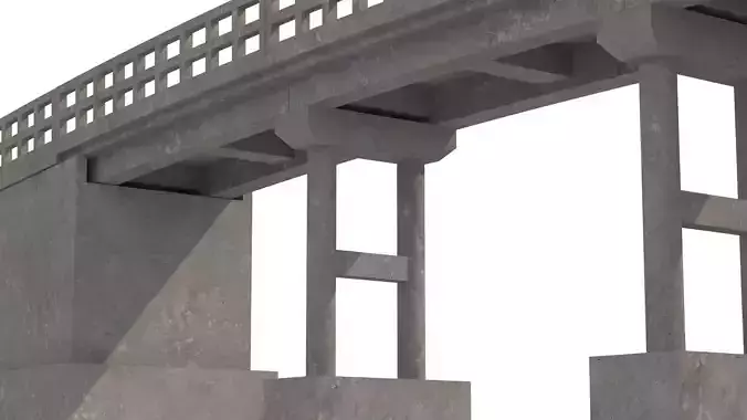 Low poly bridge model london